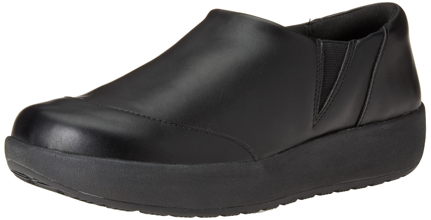 Amazon Essentials Women's Comfortable Slip Resistant Service Shoe, Black, 5