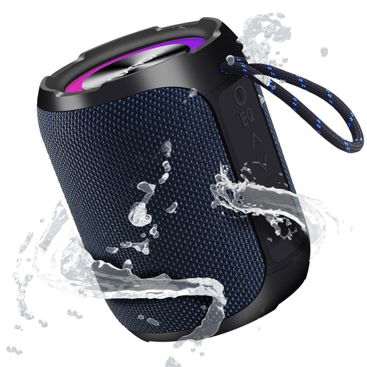 YOUXIU 40W Portable Bluetooth Speaker with Lights IPX7 Waterproof Wireless Speaker TF Double Pairing 24H Playtime,360 Degree Stereo Subwoofer Support Perfect for Outdoor, Travel, and Home Use