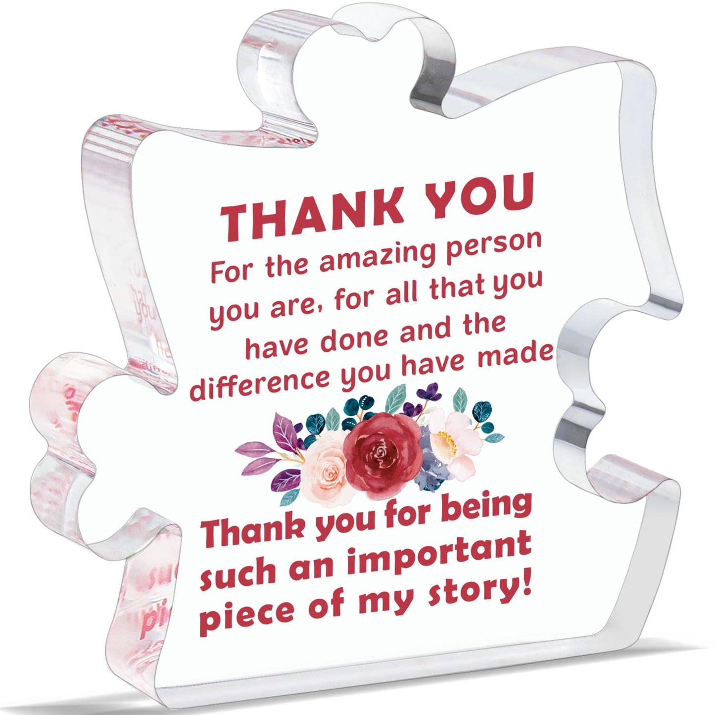 End of Year Teacher Thank You Gifts for Women Men, Principal Appreciation Gifts, Teacher Appreciation Gifts in Bulk, Coworker Boss Supervisor Mentor Manager Secretary Acrylic Plaque Office Desk Decor