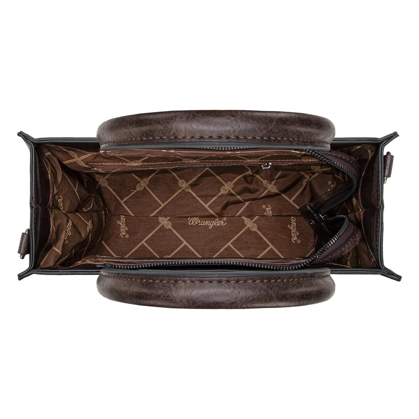 Wrangler tote bag for womens purses and handbags for women Crocodile coffee satchel bags 3pcs purse set gifts medium crossbody with guitar strap WG3-B8321CF