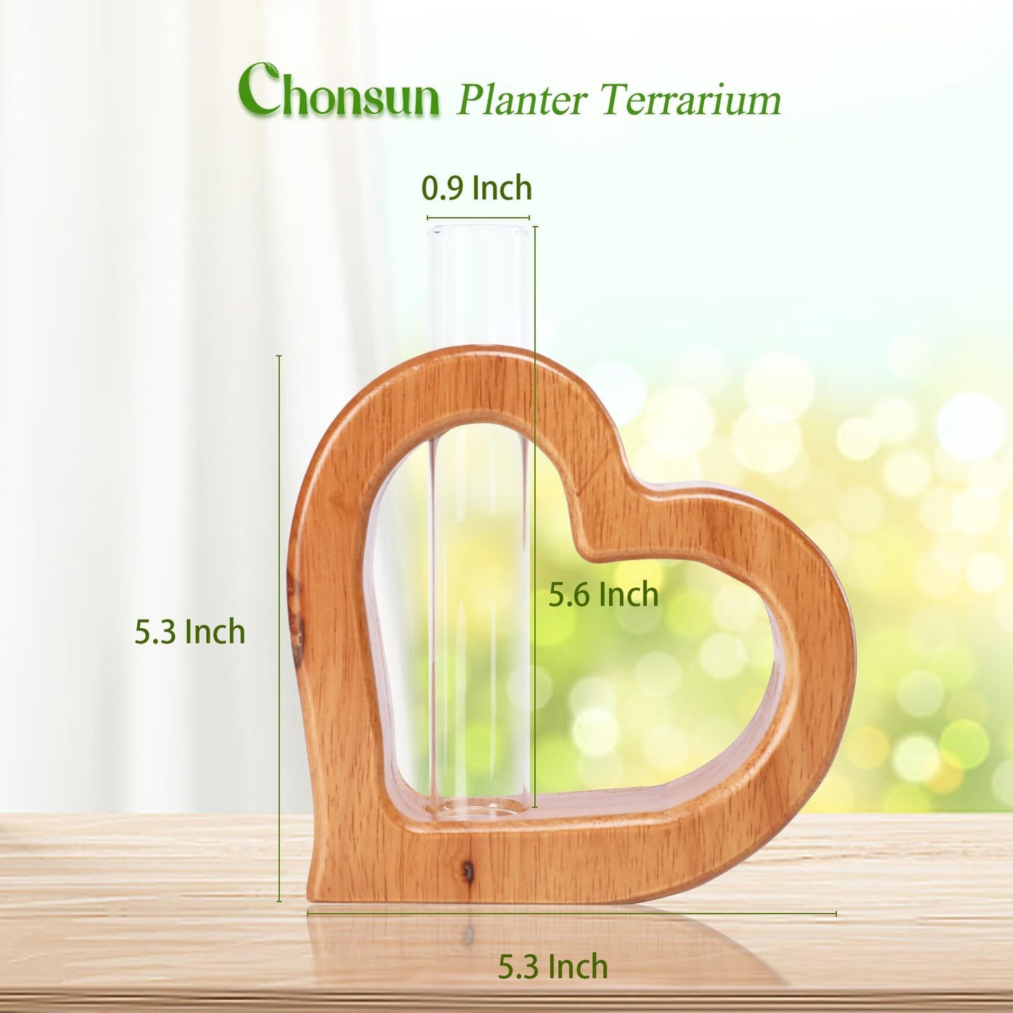 Chonsun Plant Propagation Stations Plant Terrariums Wall Hanging Planters Plant Stand Indoor with Glass Test Tube Plant Wall Decor Gifts for Girl Women Mom