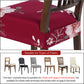 SearchI Stretch Dining Chair seat Covers Set of 6, Soft Removable Washable seat Covers for Dining Chairs, Dining Room seat Cover Protector (Rear-Covered, Red)