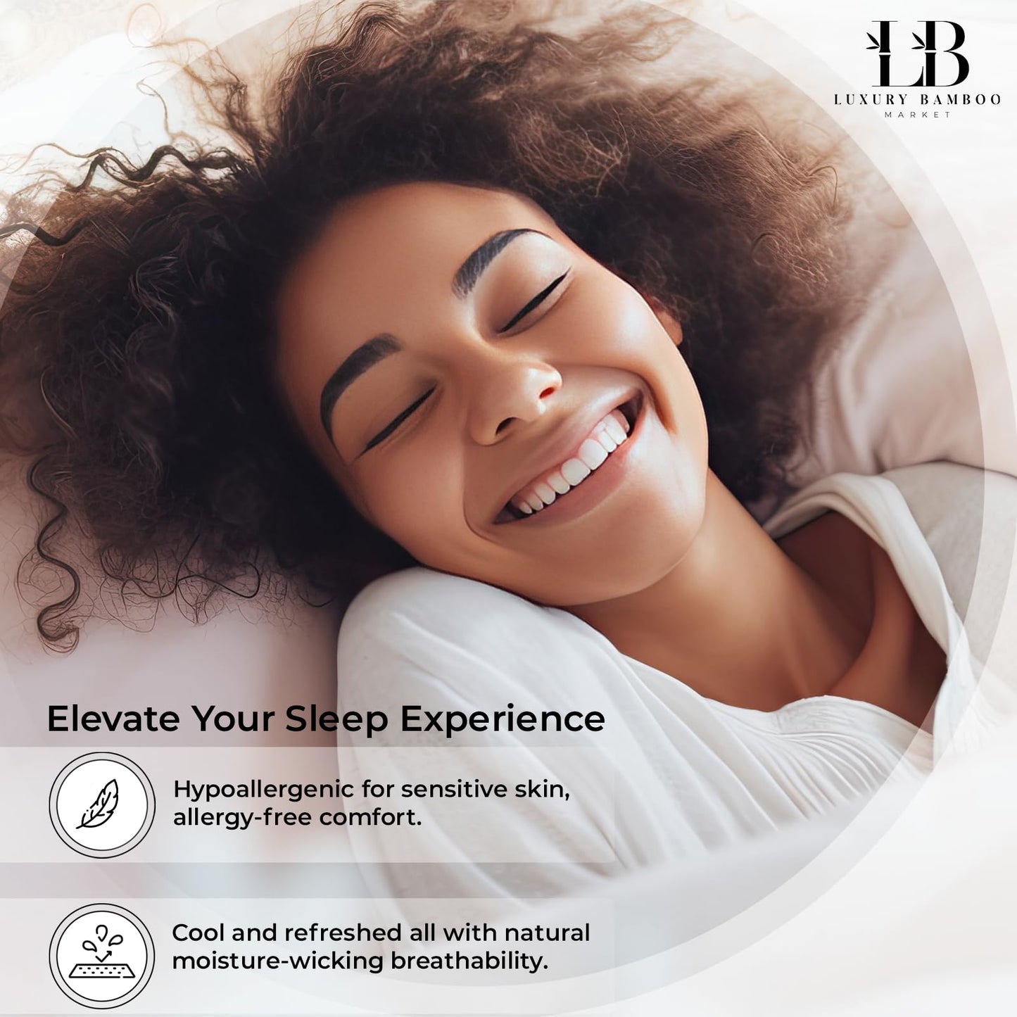 Luxury Bamboo Market |King Envelope Pillowcase Set | 100% Viscose Made from Bamboo | Organically Grown | Ultra Soft | Cooling | 2pcs [Spa Blue]