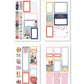 Rongrong Let's Get Crafty Planner Stickers Book for Planners, Calendars, Journals and Projects – Premium Quality Hand Drawn Creative Sewing Knitting Supplies – Scrapbook Accessories – 24 Pages