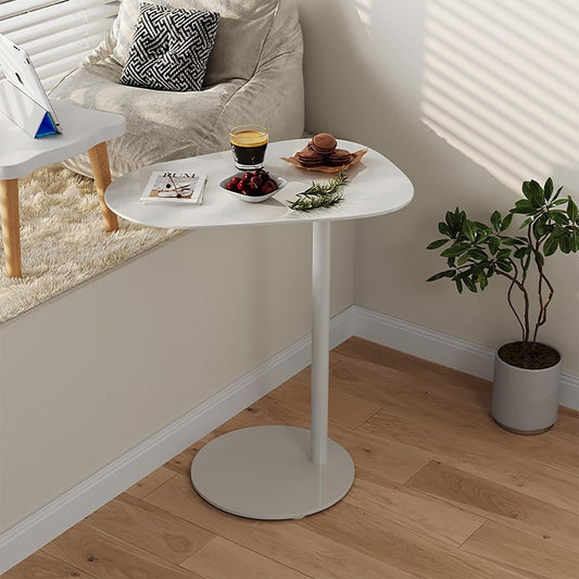 Modern Metal Side Table C Shaped End Table for Couch Slim Sofa Side Table Snack End Table Tv Trays for Eating On Couch for Dining Room, Living Room, Cafe and Balcony (1Pack)