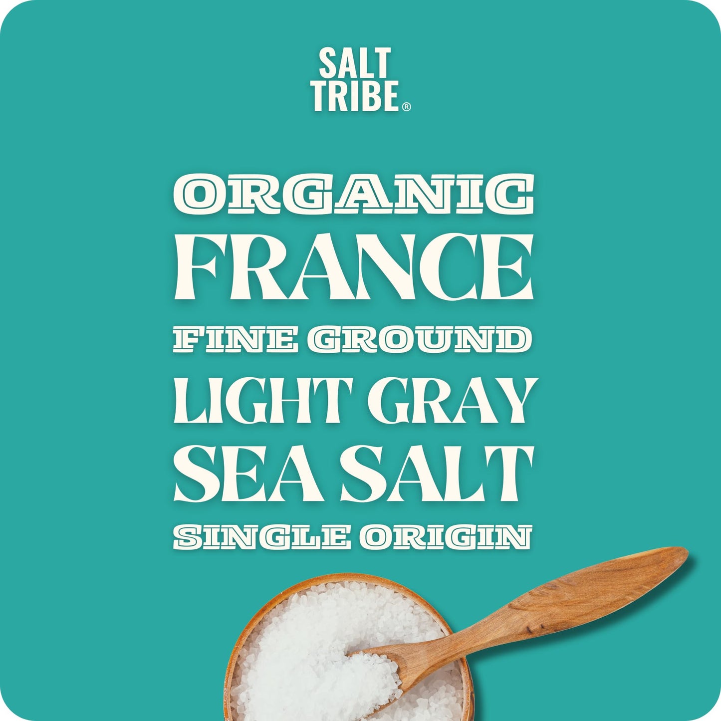 French Grey Sea Salt | Organic 82 Minerals | Fine Ground Sea Salt | Hand Harvested | Light French Gray | Unrefined | Sal Organica | Single Origin France | 425+ Servings