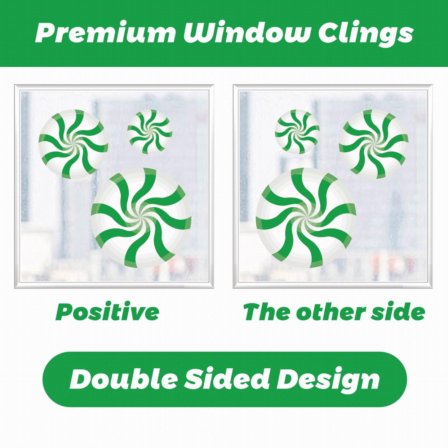 81pcs Christmas Window Clings,9 Sheets Christmas Stickers Double Sided for Home Party Supplies