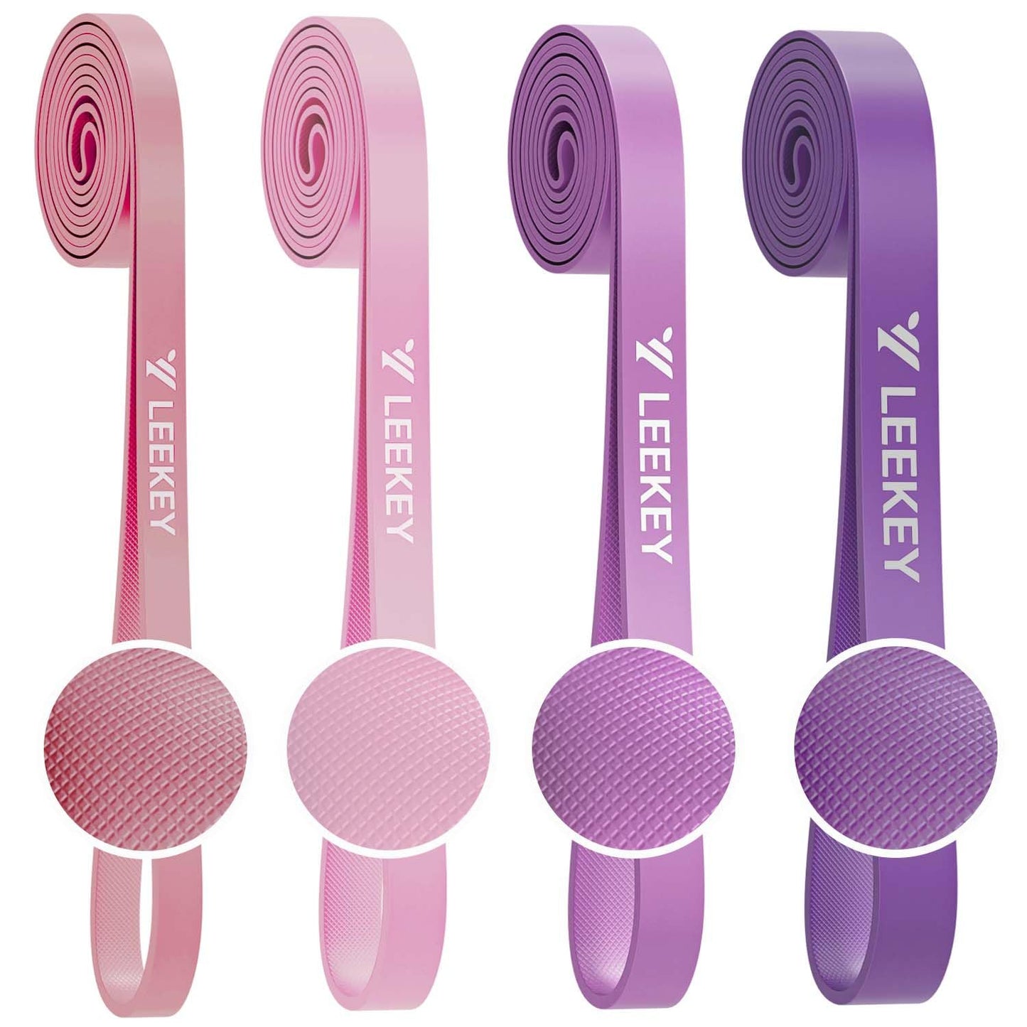 LEEKEY Resistance Bands Set for Pull-Up Assistance & Full-Body Training, Multi-Level Exercise Bands with Bag for Home Workouts, Physical Therapy, Strength Training (Men/Women)