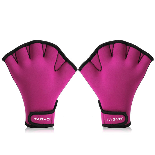 TAGVO Aquatic Gloves for Helping Upper Body Resistance, Webbed Swim Gloves Well Stitching, No Fading, Sizes for Men Women Adult Children Aquatic Fitness Water Resistance Training