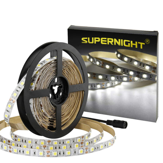 SUPERNIGHT 131.2FT Led Light Strips, 4 Rolls of 32.8FT 5050 300 Led Strip RGB, Color Changing Led Rope Lights, TV LED Backlight Decor, Led Tape Light for Bedroom, Party