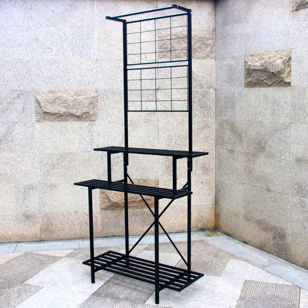 Hanging Plant Pot Shelf Rack Heavy Duty Plant holder Trellis,Multi Layer Plant Stand for Home, Garden, Balcony