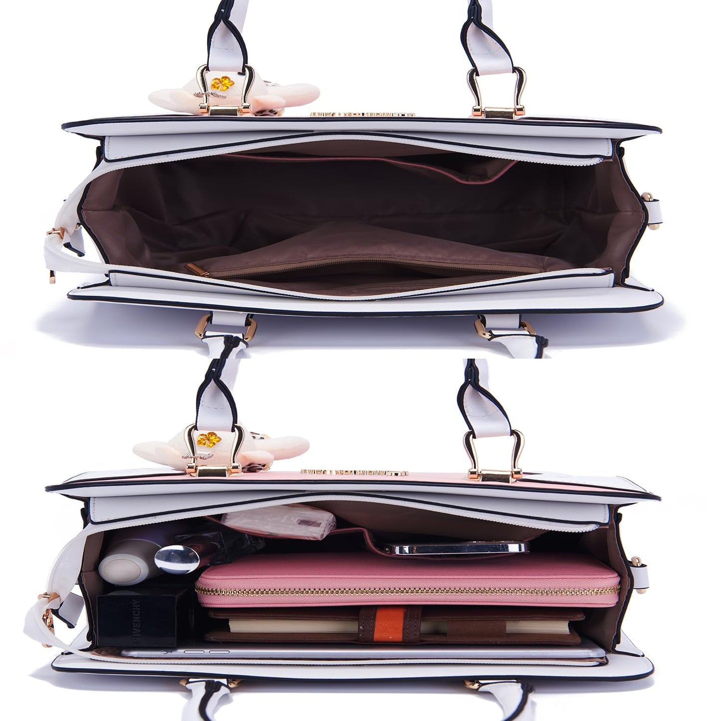 Soperwillton Purses for Women Crossbody Shoulder Handbags Top Handle Satchel Tote Bag Wallet Set 3pcs