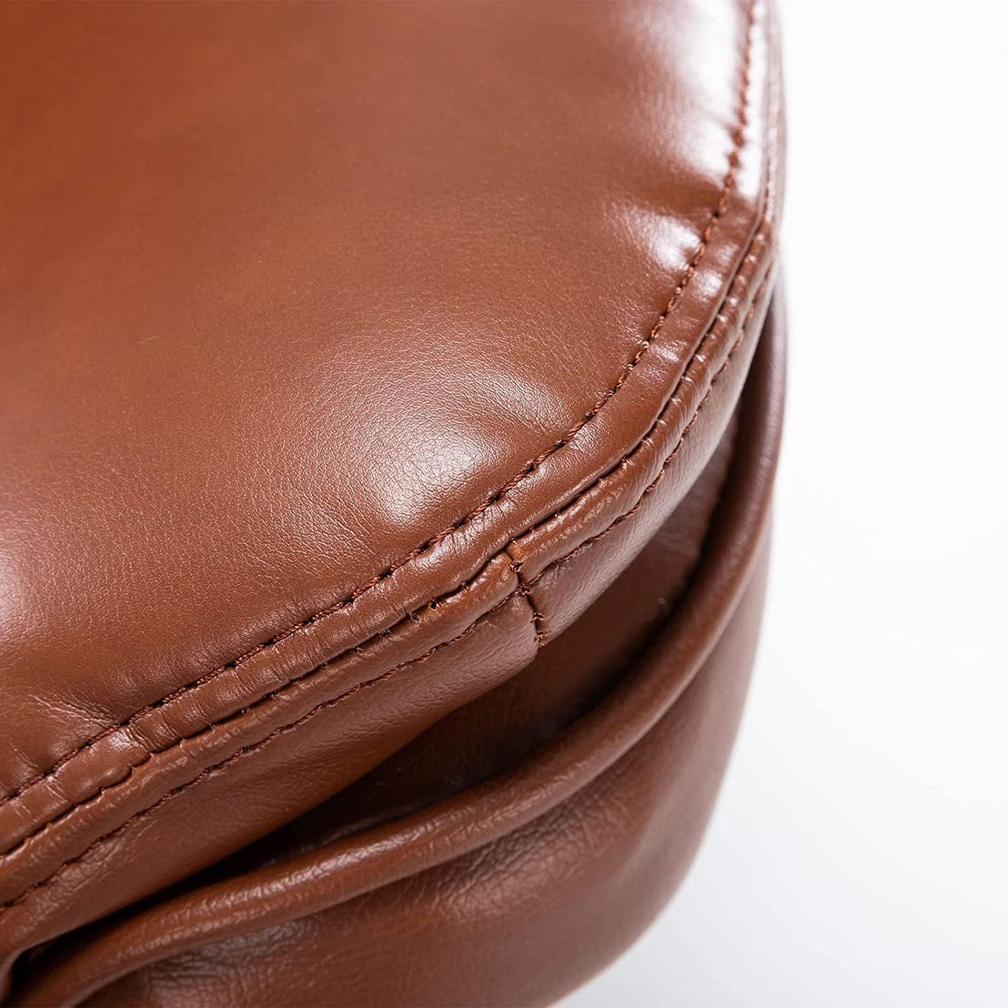 JC Home Argus Swivel Recliner with Ottoman, PU Leather & Wood Base Reclining Chair with Footrest, Ultra-Plush Double Foam for Living Room, Bedroom and Office