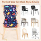 TOTIDYH Toddler Booster Seat for Kitchen Chair, Non-Slip Bottom Dining Table Booster Seat with Backrest and Adjustable Straps, Portable Eating Travel Increasing Cushion