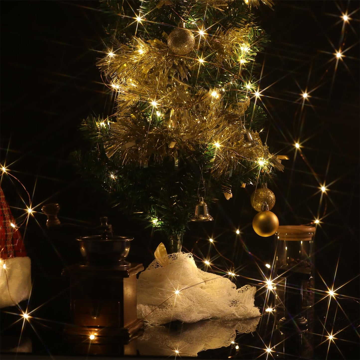 Beingreat 2 Pack USB Plug-in Fairy Lights, 33ft 100 Mini LED Copper String Lights with 8 Modes, USB Starry Lights for Bedroom Wedding Christmas Garden Party DIY Crafting, Warm White