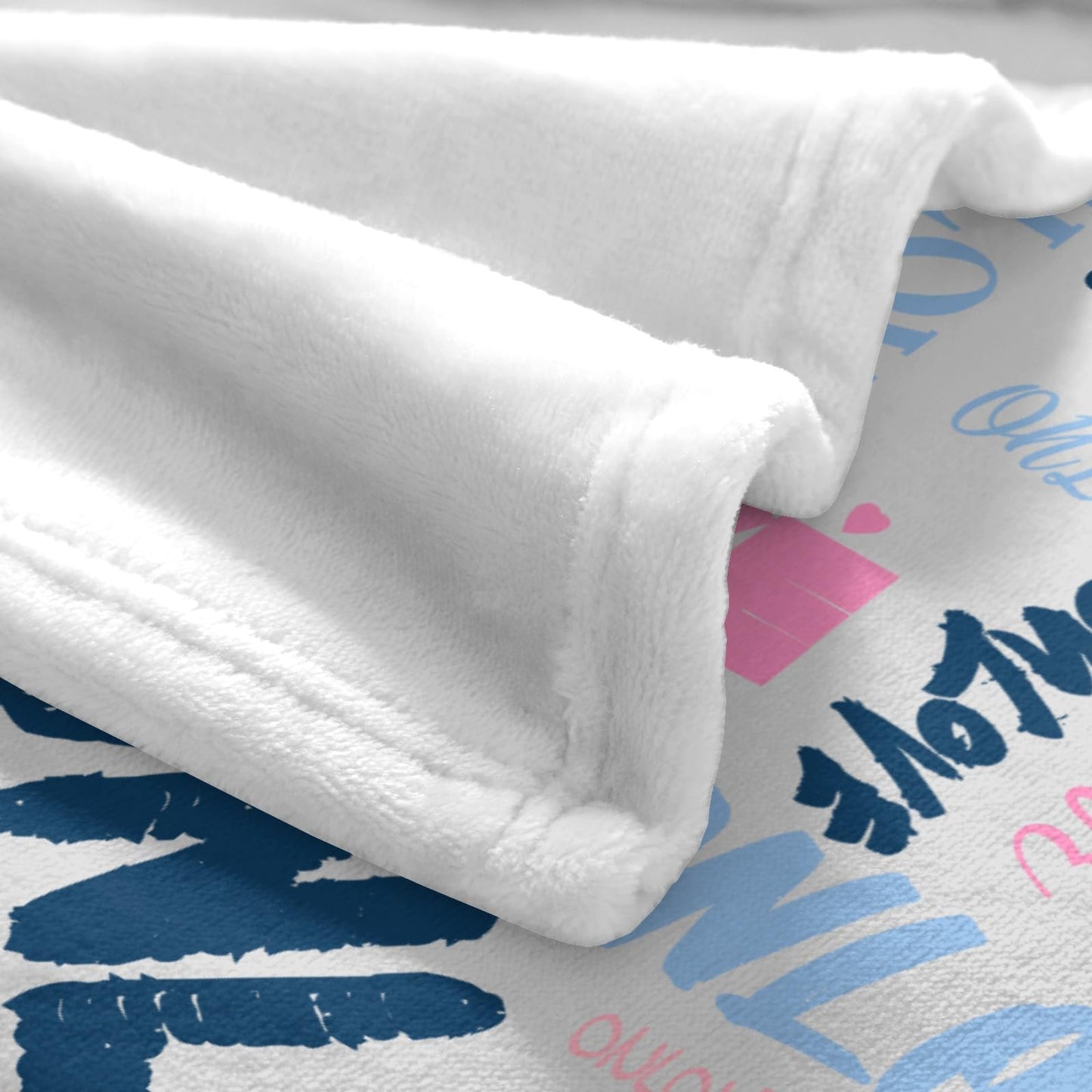 HSMAELE Personalized Blankets with Name Custom Blanket for Boys Girls Adult Customized Flannel Throw Blanket for Birthday Valentines Day Gifts, Gray Blanket Made in USA