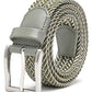 Fabio Valenti Men's Stretch Belt,Woven Braided Web Belt 1 3/8 for Golf Casual Pants Shirts Jeans