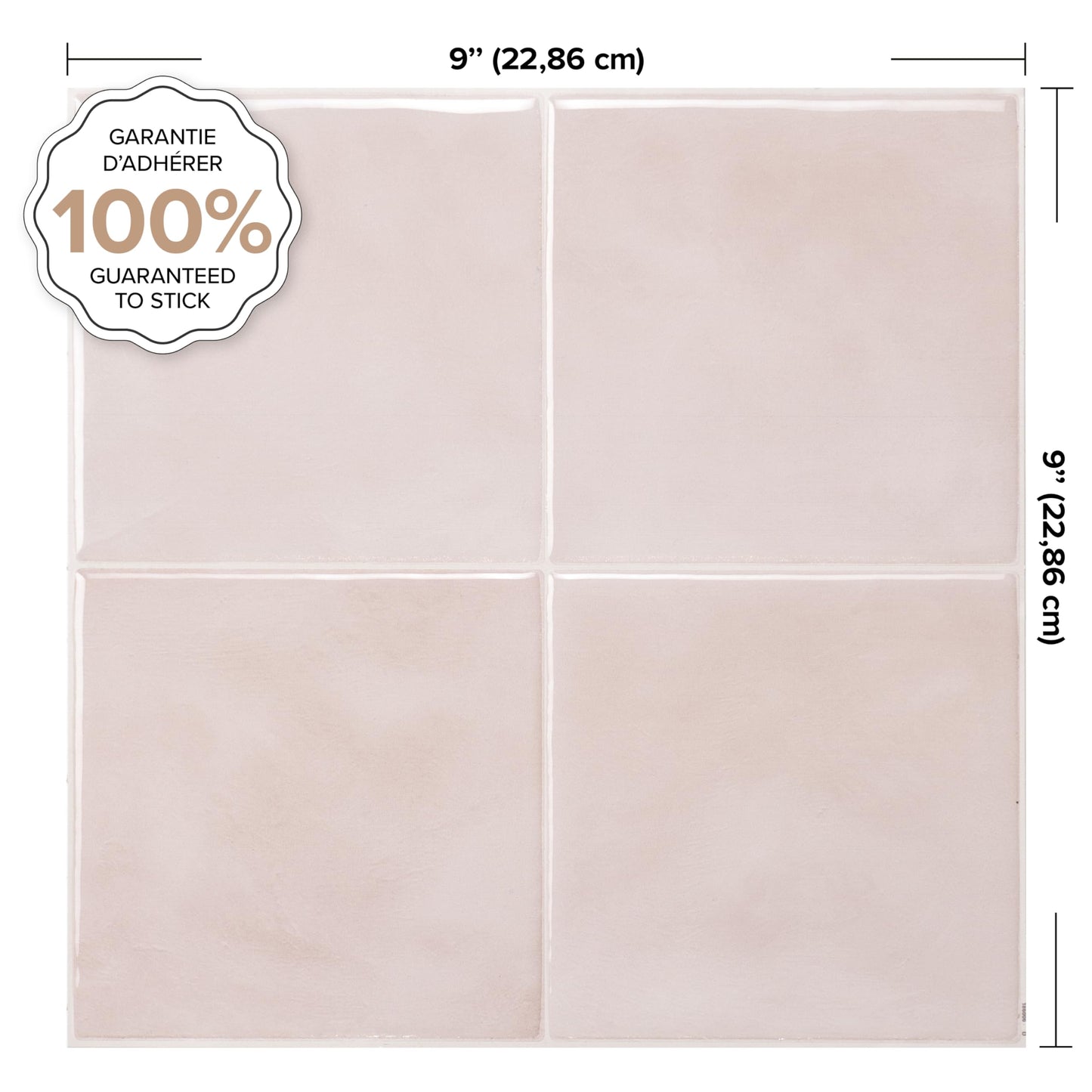 SMART TILES Peel and Stick Backsplash - 5 Sheets of 9" x 9" - 3D Adhesive Peel and Stick Tile Backsplash for Kitchen, Bathroom, Wall Tile, Temera