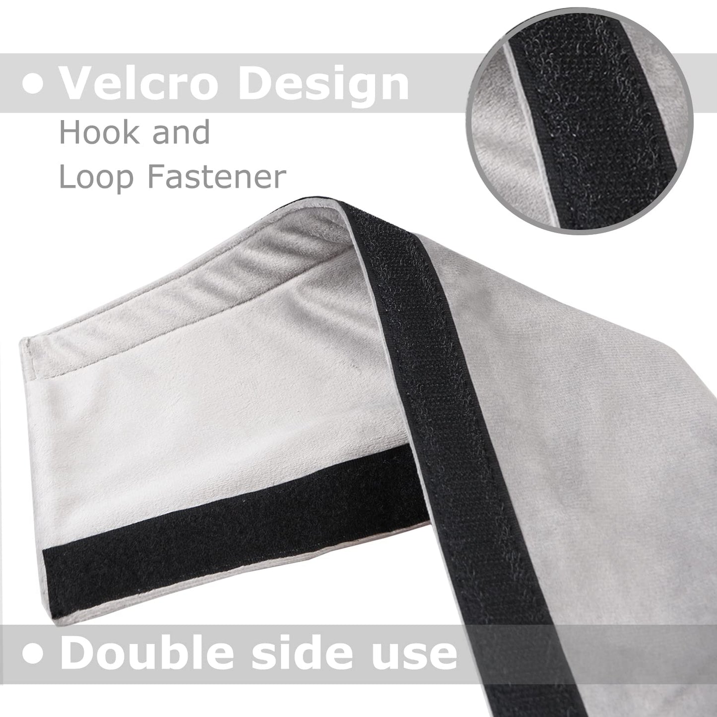 Daixers 3PCS Refrigerator Door Handle Covers Kitchen Decor Keep Appliance Clean Anti-Static Stains for Fridge Dishwashers Velvet (Grey)