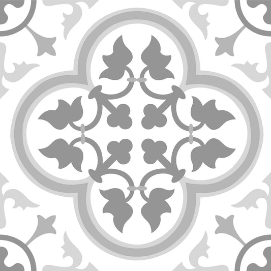 FloorPops FP2953 Remy Peel & Stick Floor Tiles, Grey