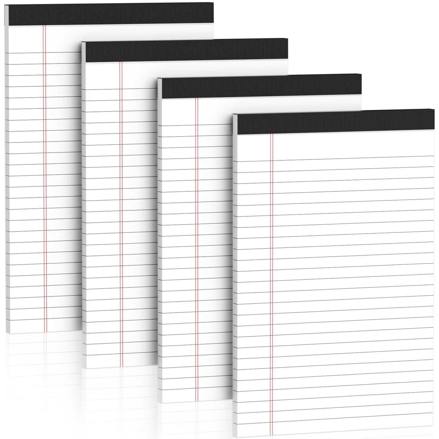 12 Pack Legal Pads 8.5 x 11 Note Pads 8.5 x 11 Inch Notepad 360 Sheets Writing Pads Wide Ruled Lined Paper Pads White Paper Note Pads 8.5 x 11 with 30 Sheets Per Legal Pad for School, Office, Home