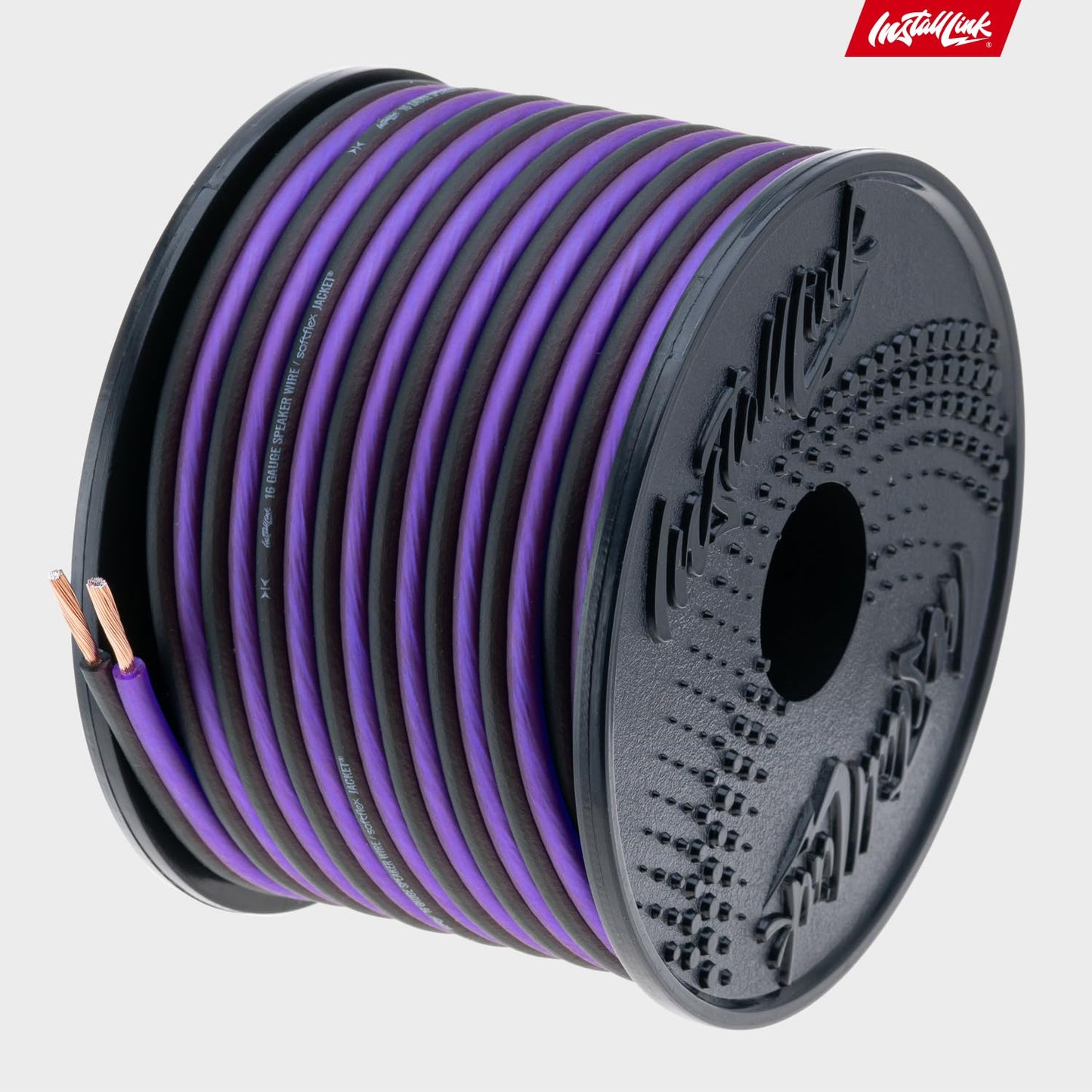 Install Link 16 AWG Gauge Speaker Wire Cable (30 Feet) Stereo, Car or Home Theater, CCA