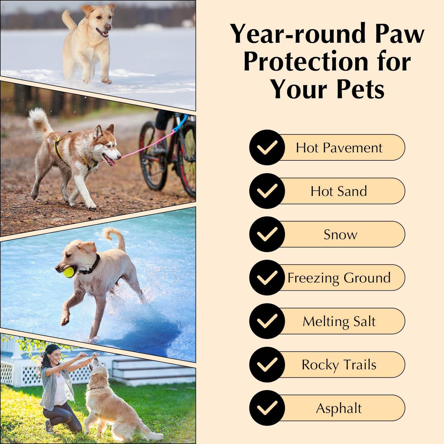 Tinioey All-Natural Lick Safe Dog Paw Balm for Dogs & Cats | 2 Pack Dog Paw Pad Balm Paw Protector, Moisturizer & Soother for Dry Cracked Paws & Noses | Snout Soother for Dogs (1.23oz*2)