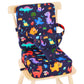TOTIDYH Toddler Booster Seat for Kitchen Chair, Non-Slip Bottom Dining Table Booster Seat with Backrest and Adjustable Straps, Portable Eating Travel Increasing Cushion