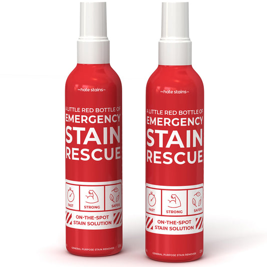 Emergency Stain Rescue Stain Remover Spray – 4oz Laundry Stain Remover for Clothes, Upholstery Fabric, Carpet - Works on Most Blood, Grass, Coffee, Mud, Grease & Oil