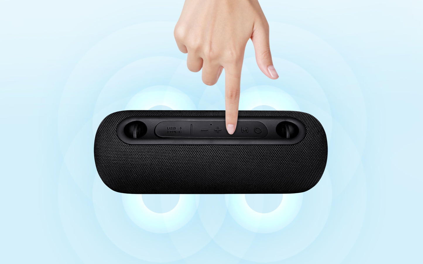 Fisher Portable Bluetooth Speaker IPX5 Waterproof Speaker, 26W PEAK Power Bluetooth Stereo, 7H Playtime, LED Lights, TWS, BT 5.3, Built-in Mic, Hands Free Calling, Wireless Electronics, Home & Outdoor