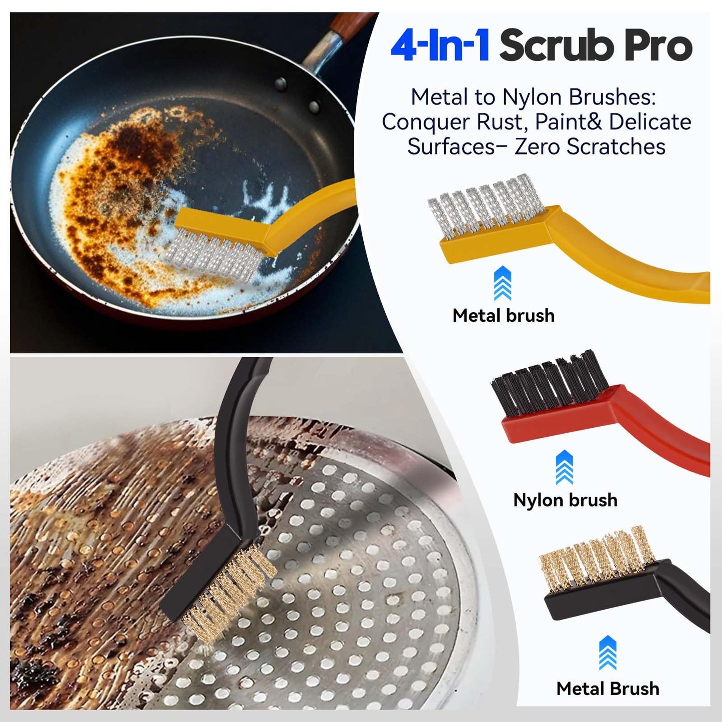 Window Track Cleaner Tools Set, 14 PCS Window Groove Cleaning Brush Kit for Sliding Door, Sill, Tile Lines, Shutter, Car Vents, Keyboard