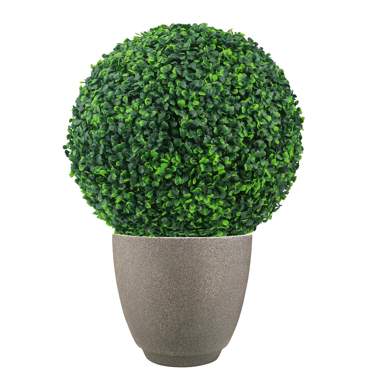 Sunnyglade 2 PCS 19.7 inch 4 Layers Artificial Plant Topiary Ball Faux Boxwood Decorative Balls for Backyard, Balcony,Garden, Wedding and Home Décor (19.7 inch)
