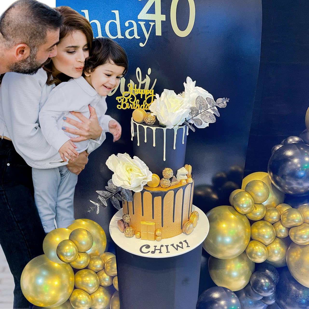 Black and Metallic Gold Balloons, 50PCS 12 Inch Black and Gold Confetti Balloon Party Decorations for Birthday,Graduation,New Years,Wedding,Engagement Party Decorations