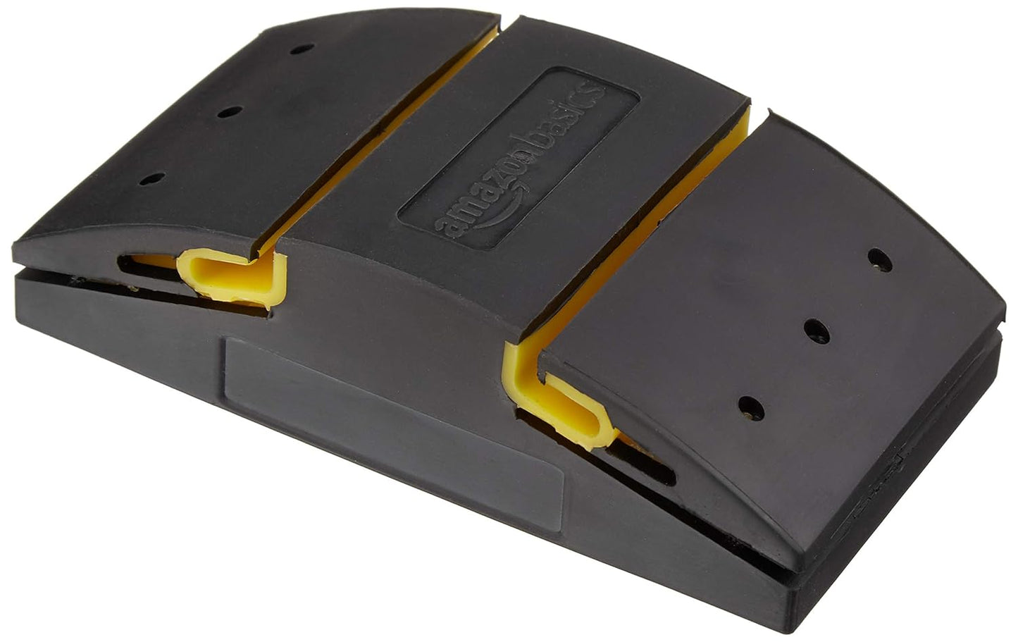 Amazon Basics 5.1" Rubber Sanding Block, Black/Yellow