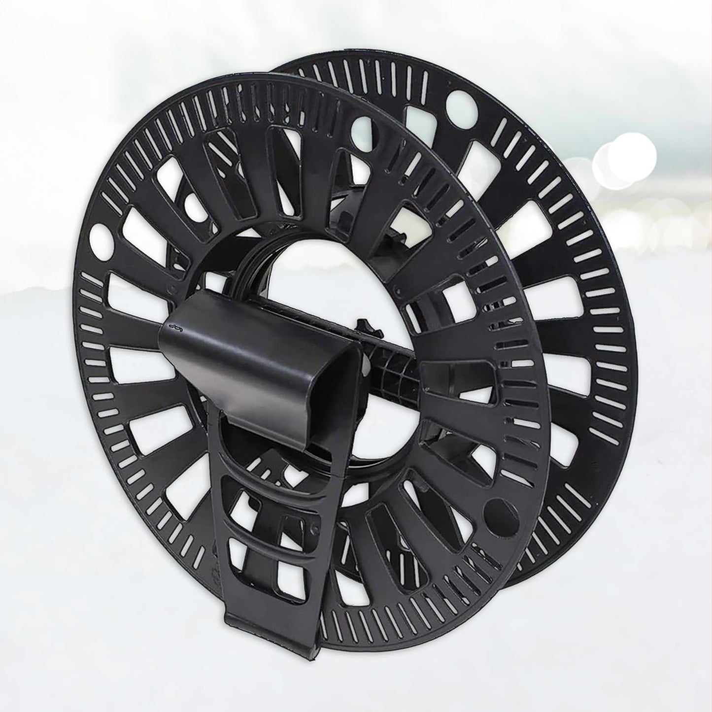 Premium Christmas Light Storage Bag – Heavy-Duty 600D Tear-Proof Material with Reinforced Handles – Includes 3 Reels, Stores up to 375 Ft of Mini Lights & Extension Cords – Grey with PVC Lining