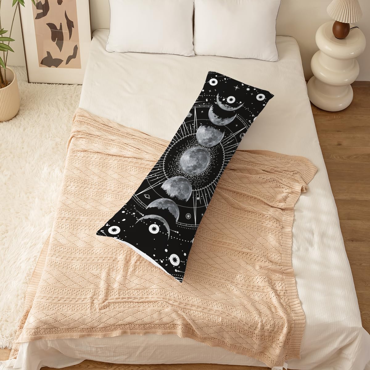 Macofe Body Pillow Cover, Printing Body Pillow Case with Hidden Zipper, Ultra Soft Body Pillowcase for Home Decor, Full Long Body Pillow Pillowcase 20 x 54 (Pillow Insert Not Included)