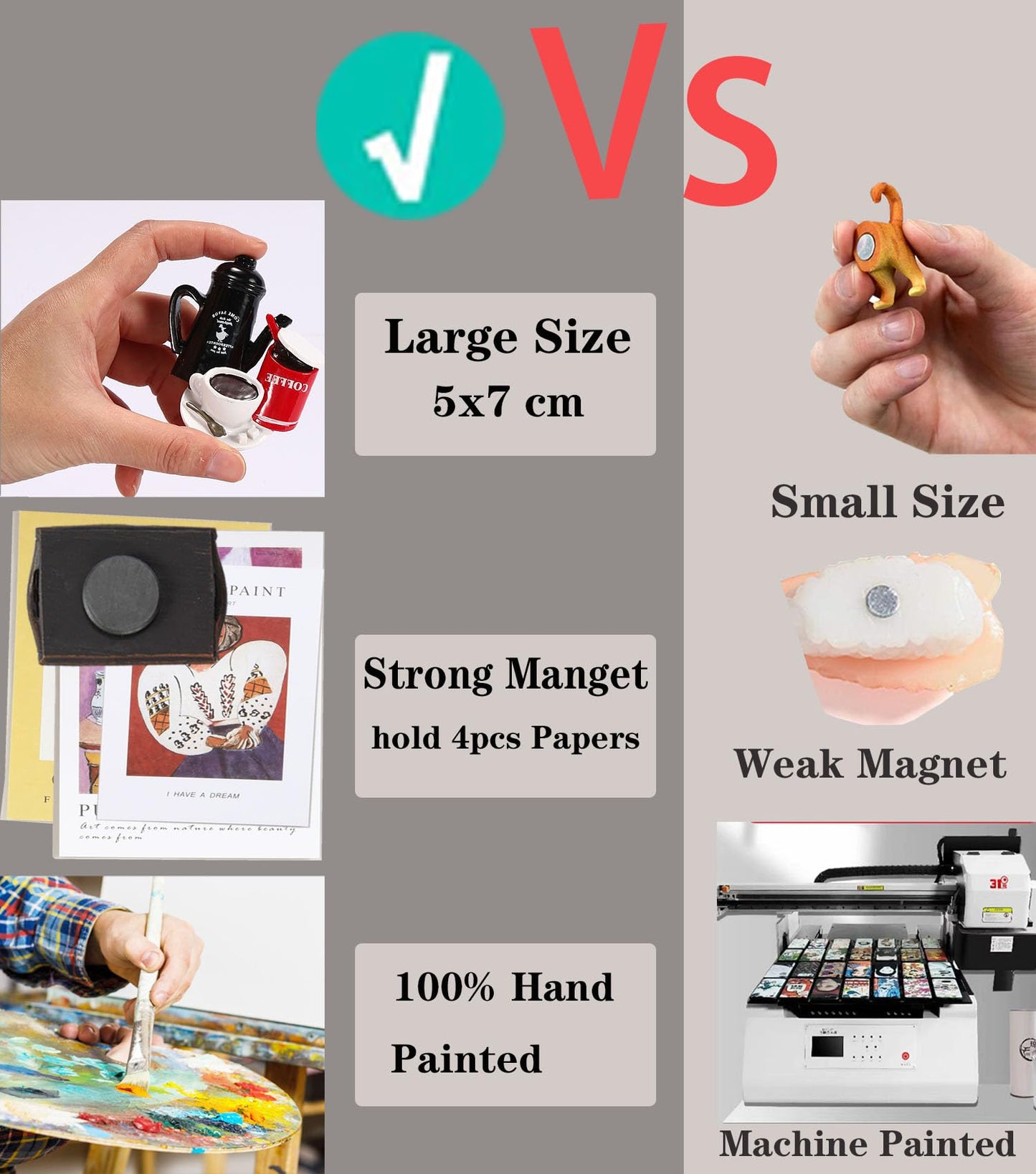 12pcs Food Fridge Magnets for Fridge Fun Cute Magnet Refrigerator Stickers for Kitchen Magnet Decorative Strong Resin Magnets Home Decor Office