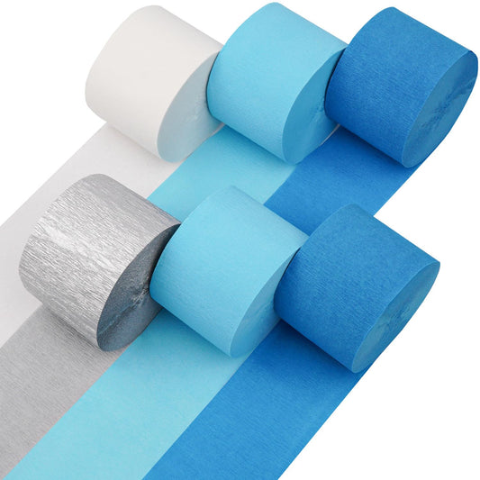 8 Crepe Paper Streamers Rolls, 656ft Pack of Unique 8 Rainbow Streamers Party Decorations, Birthday Streamers, Party Streamers for Wedding Decoration (1.8 inch x 82 ft/Roll)