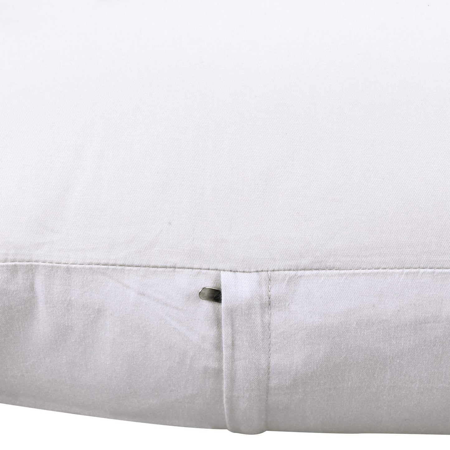 Thmyo 4-Pack 100% Cotton Lumbar Comfortable Solid Decorative Throw Pillow Case Rectangle Cushion Cover DIY Pillowcases for Sofa Bed(Only Covers,Not Pillows)(12x20inch/30x50cm,White)