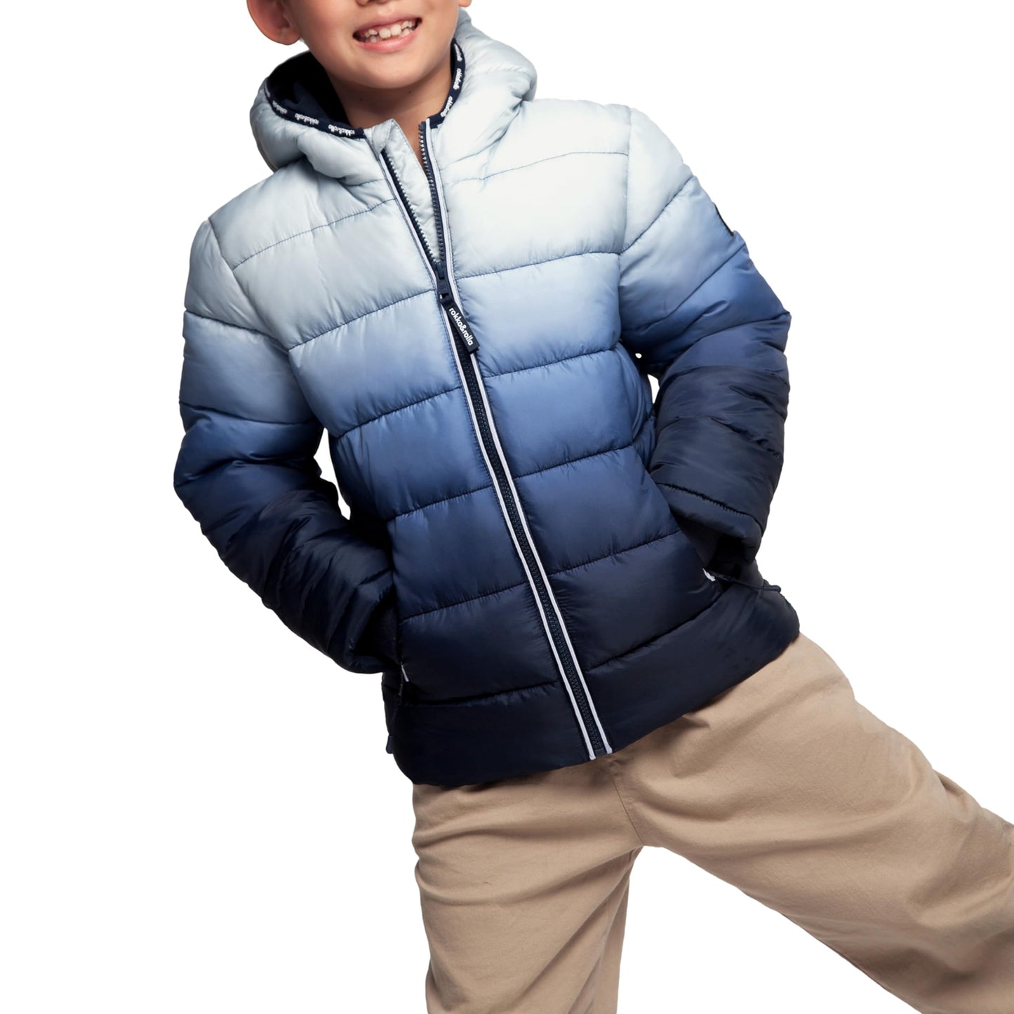 Rokka&Rolla Boys' Heavyweight Puffer Jacket Warm Fleece Lined Winter Coat