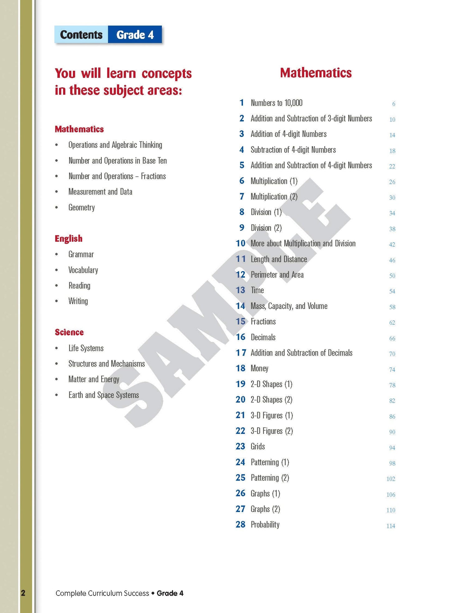 Complete Curriculum Success Grade 4