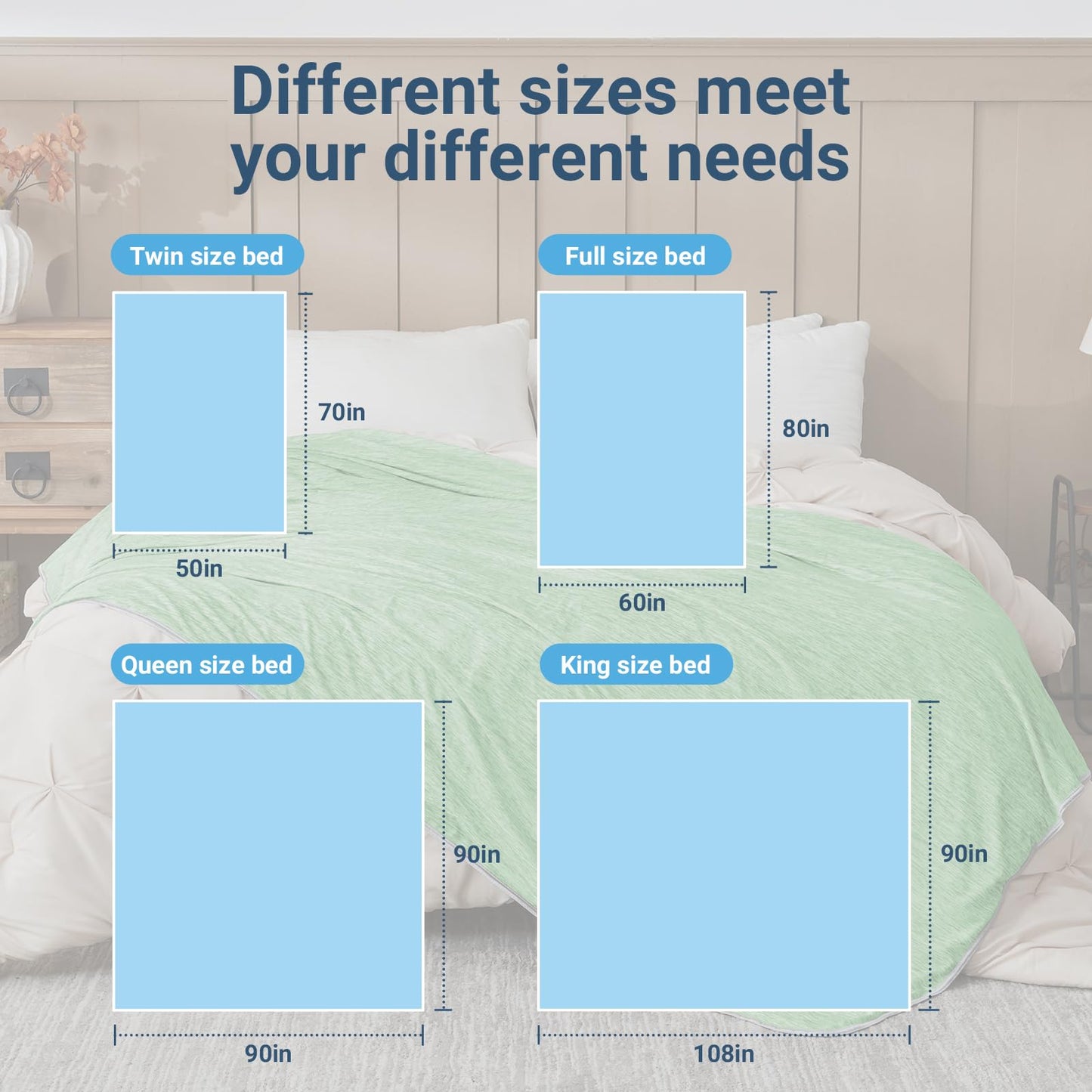 Cushious Cooling Blanket Throw Size 50"x70", Summer Lightweight Breathable Ice Blanket, Cooling Blankets for Hot Sleepers Night Sweats Adults Absorb Heat Keep Cool