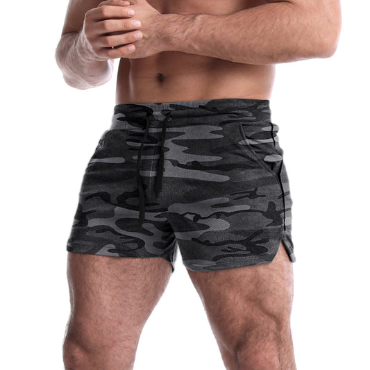 EVERWORTH Men's 5 Inch Inseam Workout Shorts Athletic Gym Bodybuilding Casual Running Camo US L