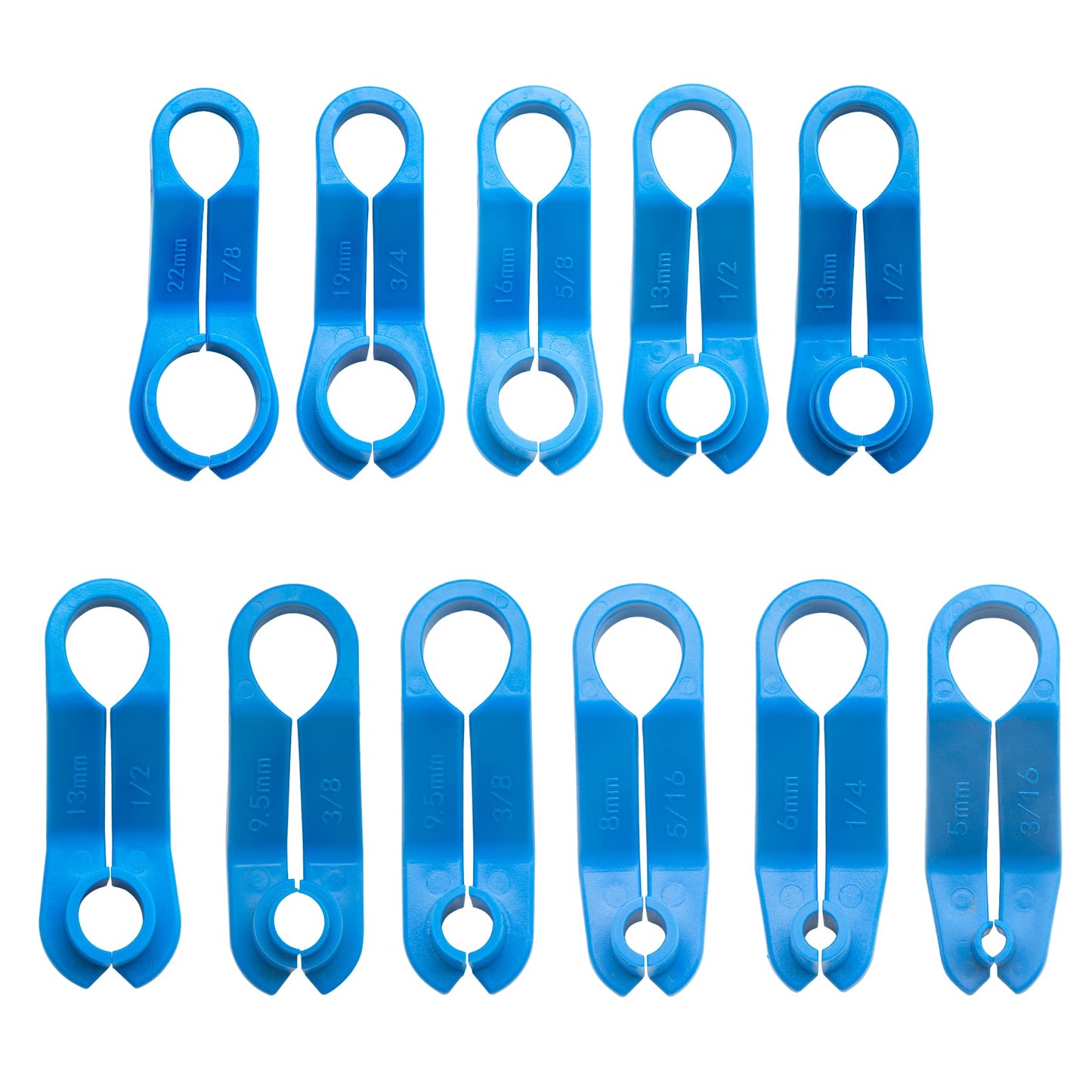 7PCS AC Fuel Line Disconnect Tool Set for Most Ford/GM/Chrysler/Mazda,Includes 1/4 5/16 3/8 1/2 5/8 3/4 7/8 Inch Transmission Oil Cooler Line Quick Disconnect Kit Fuel Line Removal Tool