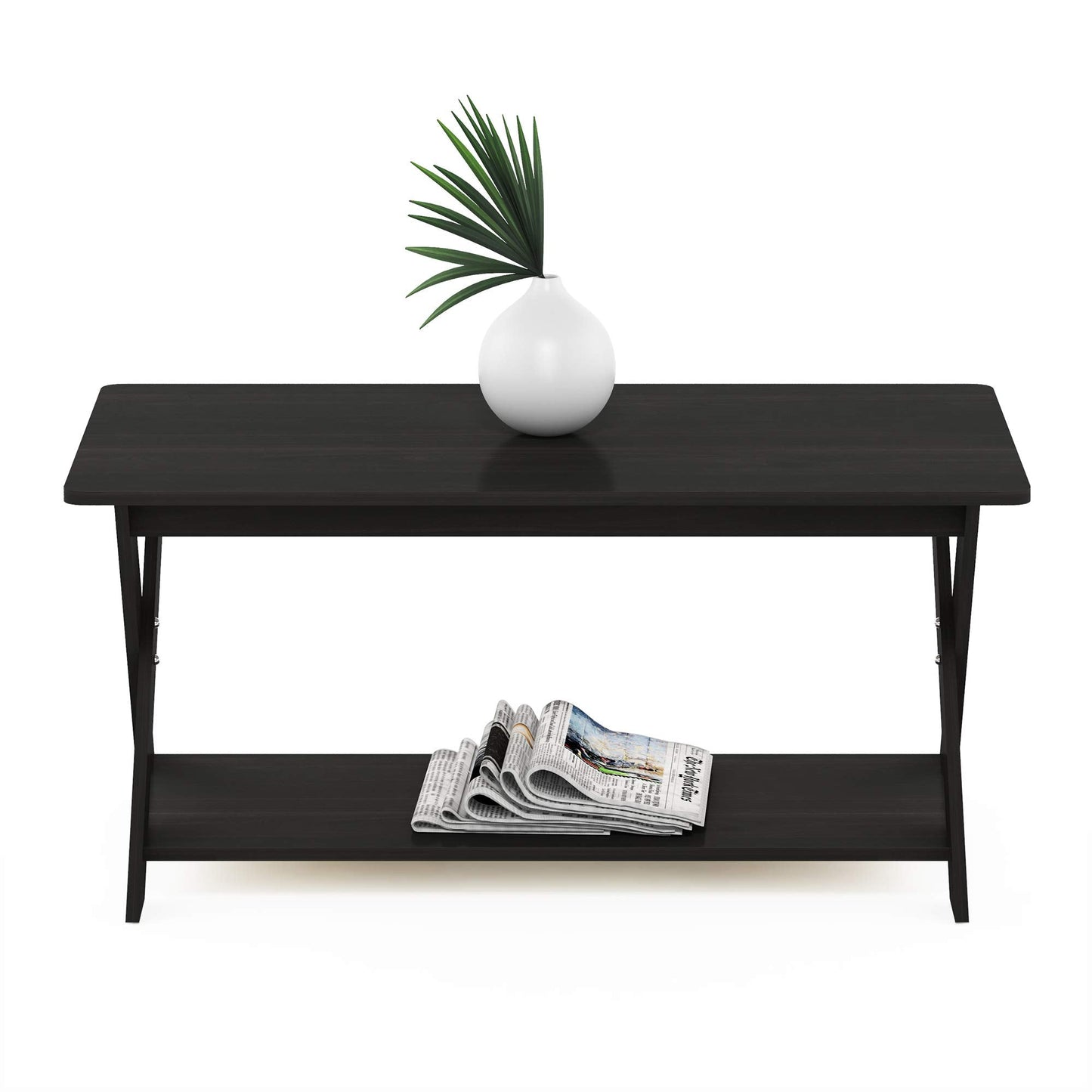FURINNO Modern Simplistic Coffee Table, Espresso