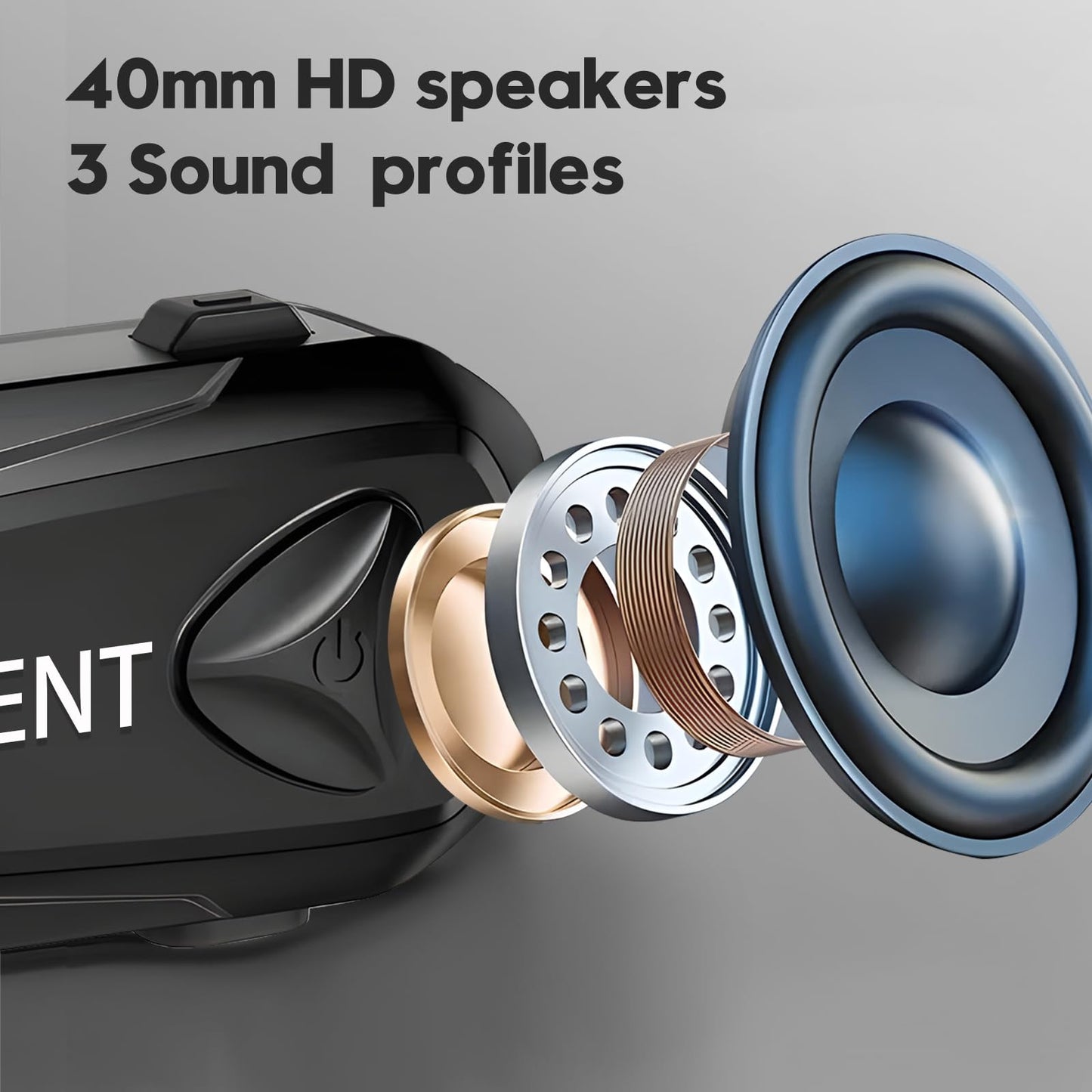 SKYVENT Q4 Motorcycle Bluetooth Communication System Headset Intercom, 4 Riders 1500m Music Sharing, FM, Noise Cancellation, IP65 Waterproof, Dual Pack (Q4)