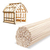 300 Pcs Balsa Wood Sticks 1/8 x 1/8 x 12 Inch balsa Wood Strips Hardwood Square Dowels balsa Wood dowels Unfinished Wooden Strips for Craft DIY Supplies Square Wooden dowels