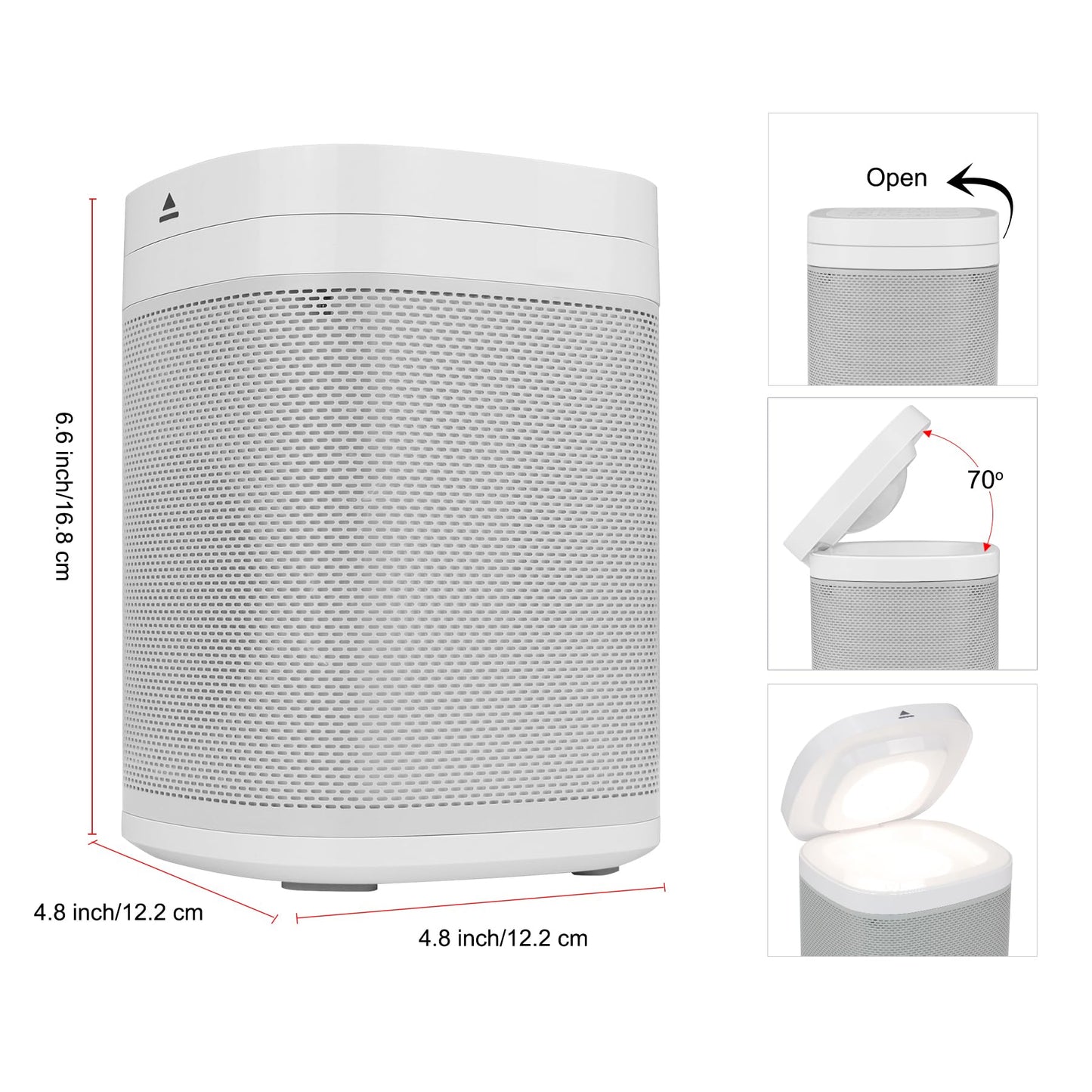 LUXSWAY White Noise Sound Machine with Night Light, 70 Non-looping Sounds, Rechargeable Sleep Sound Machine, Bluetooth Speaker for Party Camping, Sleep Aid for Baby Adults Privacy Nursery & Gifts