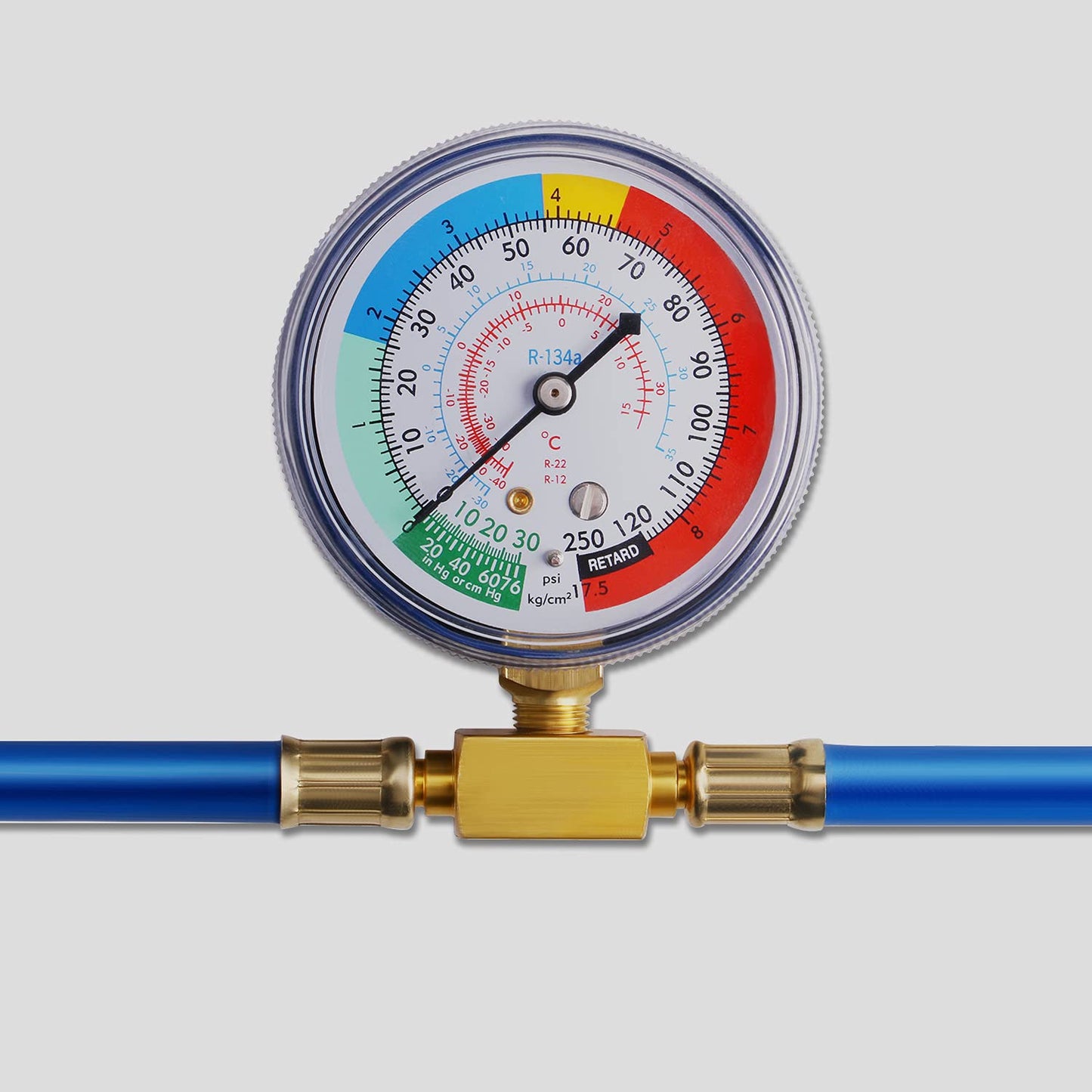 Lichamp A/C R134A Refrigerator Freon Recharge Kit with Bullet Piercing Valve, Piercing and Self-Sealing Can Tap 134A