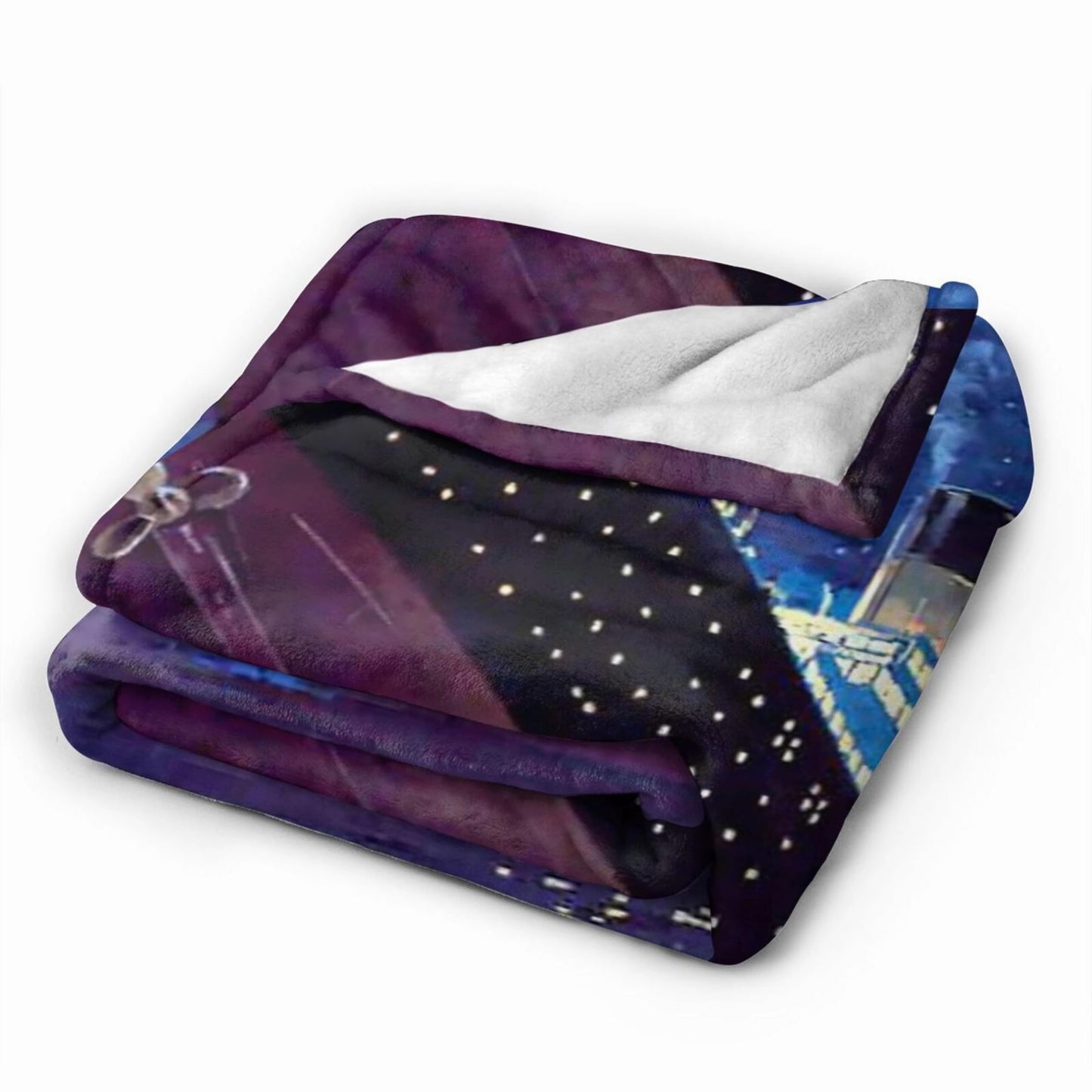 Vintage Ocean Voyage & Ship Sinking Movie Fleece Throw Blanket - Soft Plush Lightweight Warm Cozy for Bedroom, Couch, Sofa | 50x40 Inch Gift for Adults, Kids & Movie Fans